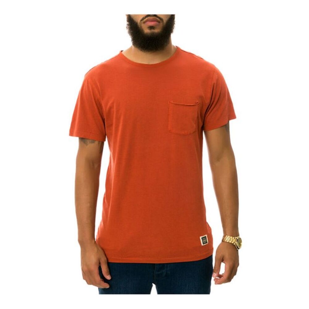 AMBIG Mens The Sherman Basic T-Shirt, Red, L, DM